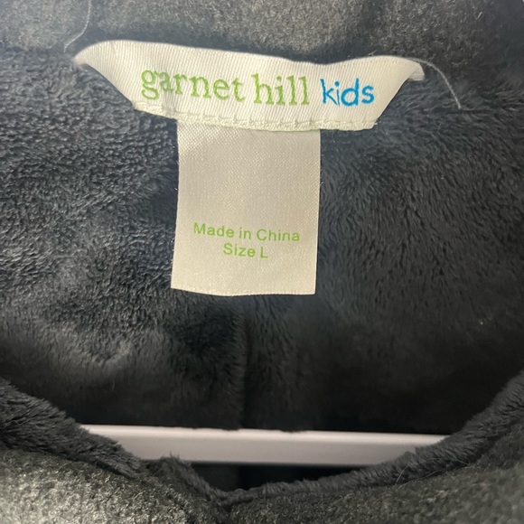 Garnet Hill Kids Grey peplum pea coat size large - Picture 4 of 5